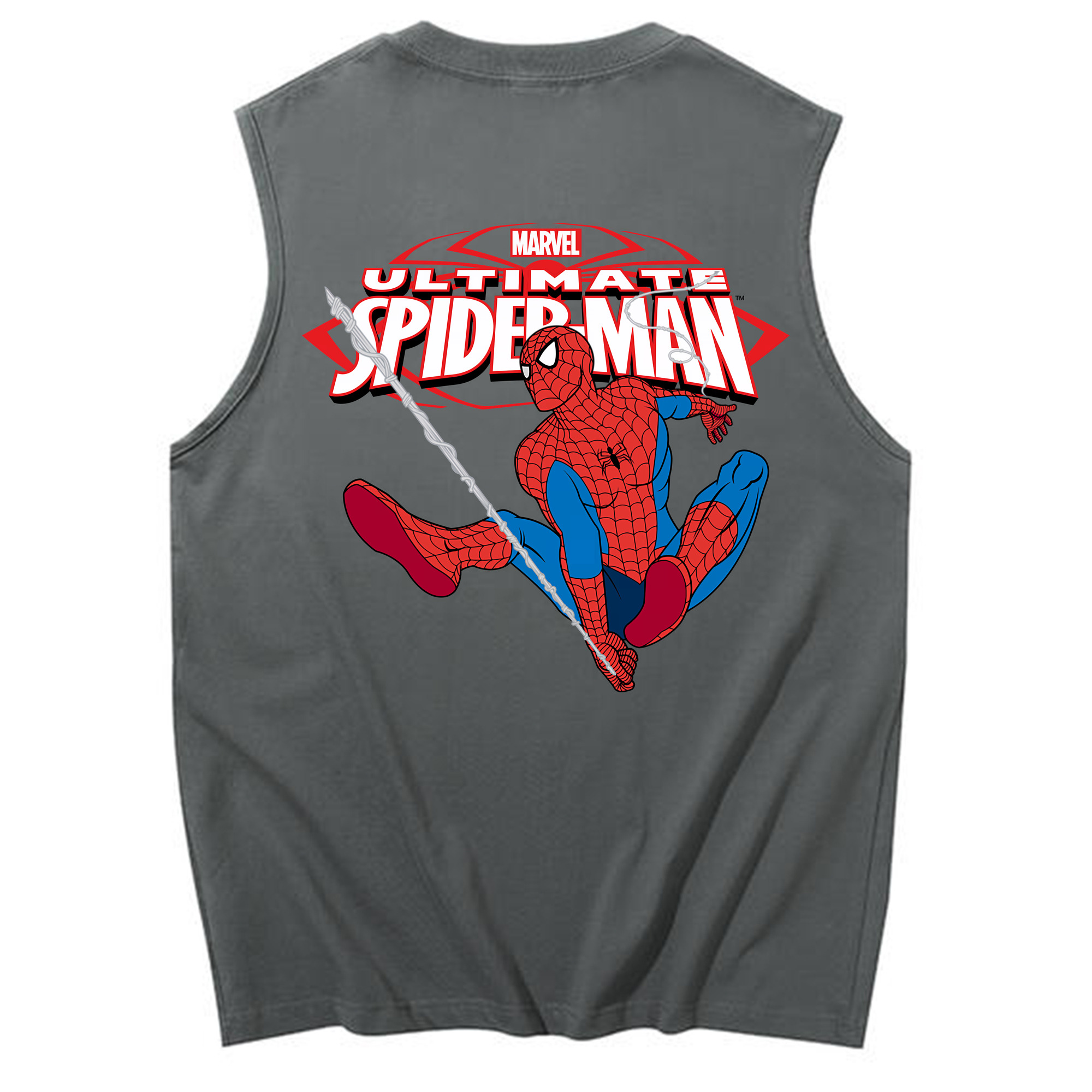 Spider Man スパイダーマン コットン100％タンクトップ（背面プリント）